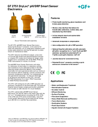 Thumbnail of document Data Sheet - 2751 pH/ORP Smart Sensor Electronics